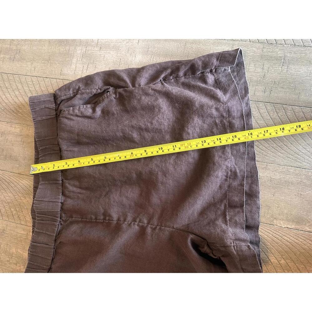 J.Crew 100% Linen Tropez Pull On Shorts 3” in Chocolate Brown Women’s size XL - Picture 11 of 11